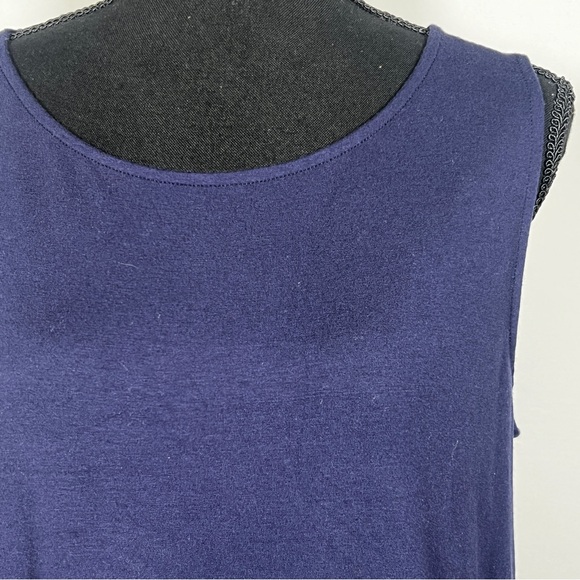 Eileen Fisher Navy Midi Casual Dress, Size Medium - Picture 3 of 6